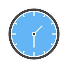 Clock icon vector image. Suitable for mobile apps, web apps and print media.