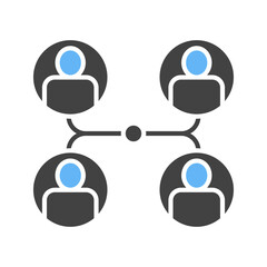 Collaborative icon vector image. Suitable for mobile apps, web apps and print media.