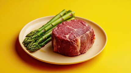 A gourmet plate featuring two grilled lamb chops with charred edges, accompanied by creamy risotto garnished with herbs.