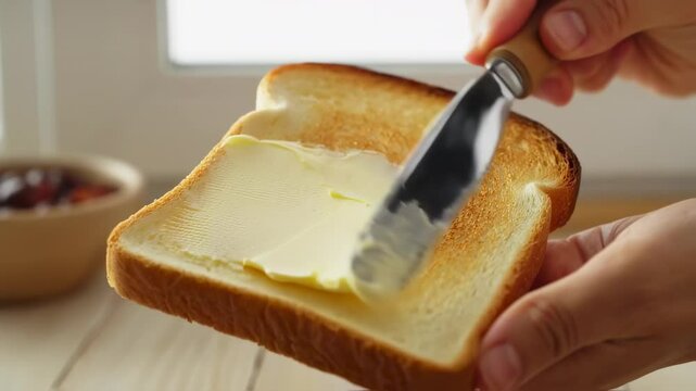 Buttering Toast: A Simple Morning Ritual