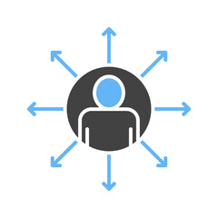 Direction icon vector image. Suitable for mobile apps, web apps and print media.