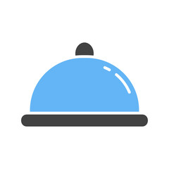 Dish icon vector image. Suitable for mobile apps, web apps and print media.