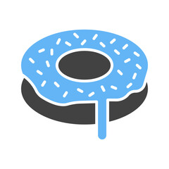 Donuts icon vector image. Suitable for mobile apps, web apps and print media.