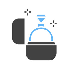 Engagement Ring icon vector image. Suitable for mobile apps, web apps and print media.