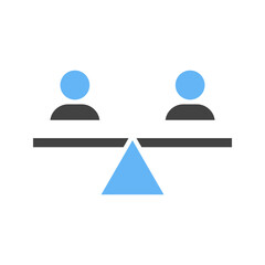 Equality icon vector image. Suitable for mobile apps, web apps and print media.