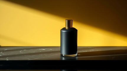 Elegant Black Perfume Bottle Mockup Product  Showcase Your Fragrance Design with Style