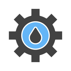 Fluid Mechanics icon vector image. Suitable for mobile apps, web apps and print media.