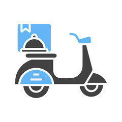 Food Delivery icon vector image. Suitable for mobile apps, web apps and print media.