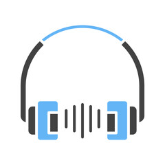 Headphone icon vector image. Suitable for mobile apps, web apps and print media.