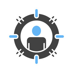Headhunting icon vector image. Suitable for mobile apps, web apps and print media.