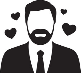 Father's Day Silhouette Icon Set – Dad and Family Vector Illustrations, Happy Father’s Day Black Silhouettes – Icon Collection for Dad, Dad Silhouette Icon Pack – Father’s Day Themed Vector Set.
