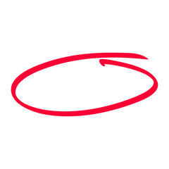 red circle highlight stroke frame	