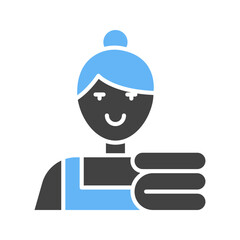 Maid icon vector image. Suitable for mobile apps, web apps and print media.