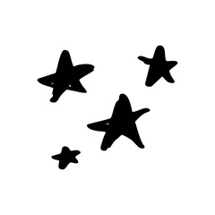 black star design element