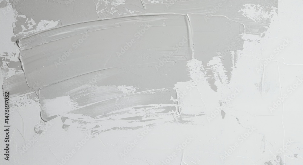 Poster textured gray paint applied to a surface with visible brushstrokes creating an abstract background w
