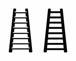 Ladder icon silhouette vector illustration