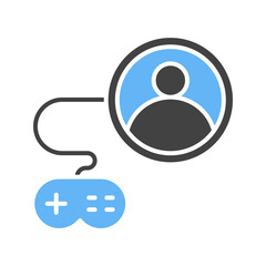 Profile icon vector image. Suitable for mobile apps, web apps and print media.