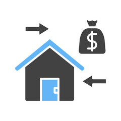 Refinancing icon vector image. Suitable for mobile apps, web apps and print media.