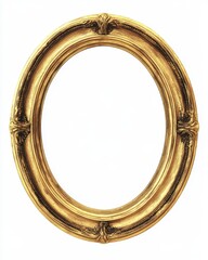Fototapeta premium Gold Oval Picture Frame