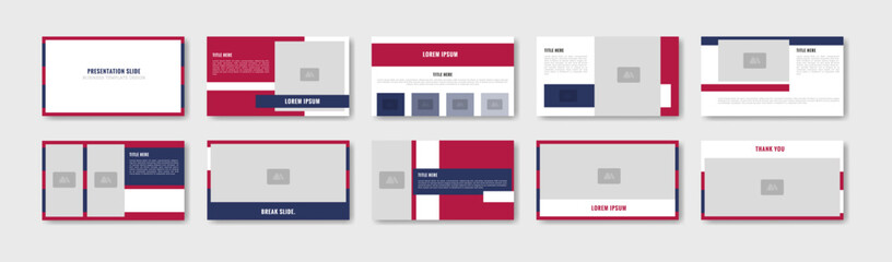 Business presentation template design. Minimalis, modern and keynote vector illustration