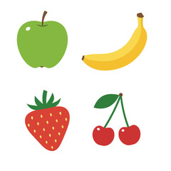 Colorful Fruit Illustrations