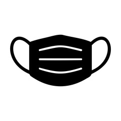Face mask icon for health and safety