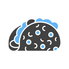 Taco icon vector image. Suitable for mobile apps, web apps and print media.