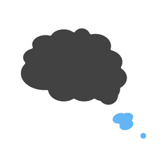 Thinking icon vector image. Suitable for mobile apps, web apps and print media.