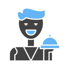 Waiter icon vector image. Suitable for mobile apps, web apps and print media.
