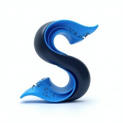 Naklejka premium a dynamic s company logo isolated