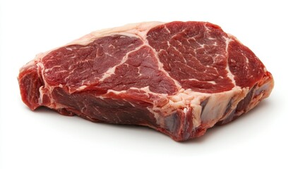 Obraz premium Raw steak, isolated on white