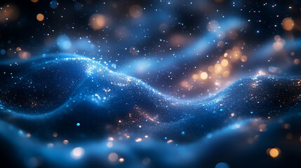 Obraz premium Cosmic nebula swirls abstract space art background