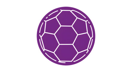 Naklejka premium Purple Ball Graphic