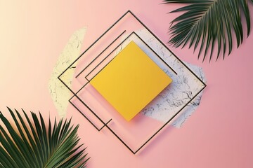 ultra quality image of geometric stylish minimalist square frames
