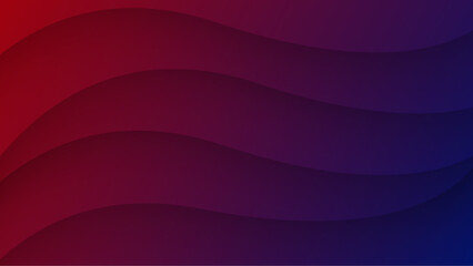 Dark Red and Blue Abstract Wavy Gradient Background