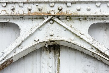 ultra quality image of low angle of concrete structure in the city with copy space