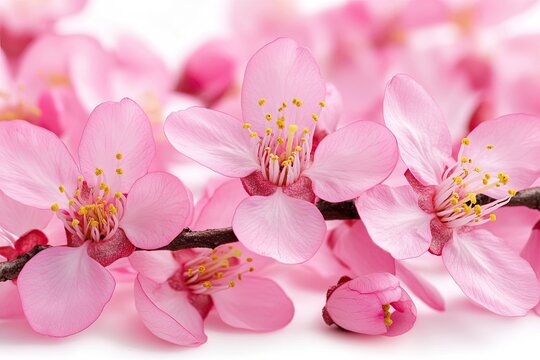 Delicate pink blossoms on a branch (1) - Powered by Adobe