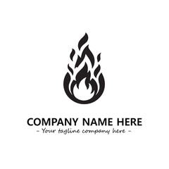 Fire Logo Company Design Illustration Vector Graphic Image