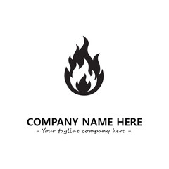 Fire Logo Company Design Illustration Vector Graphic Image