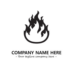 Fire Logo Company Design Illustration Vector Graphic Image