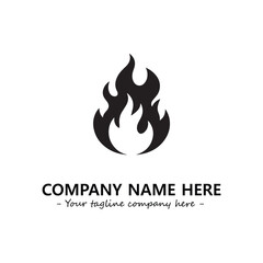 Fire Logo Company Design Illustration Vector Graphic Image
