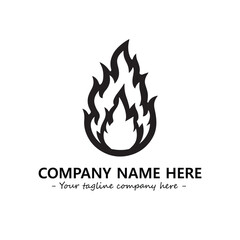 Fire Logo Company Design Illustration Vector Graphic Image
