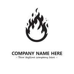 Fire Logo Company Design Illustration Vector Graphic Image