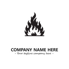 Fire Logo Company Design Illustration Vector Graphic Image