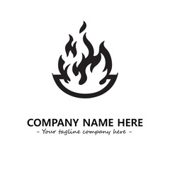 Fire Logo Company Design Illustration Vector Graphic Image
