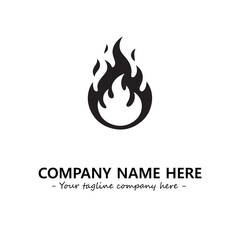 Fire Logo Company Design Illustration Vector Graphic Image