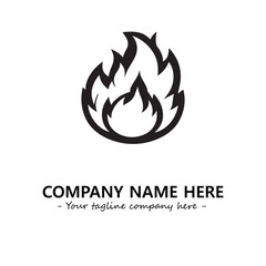 Fire Logo Company Design Illustration Vector Graphic Image