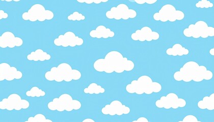 Baby blue & white cloud background