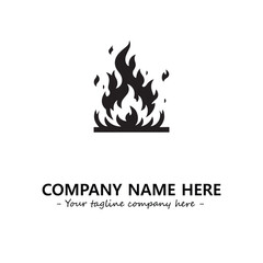 Fire Logo Company Design Illustration Vector Graphic Image