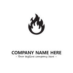 Fire Logo Company Design Illustration Vector Graphic Image